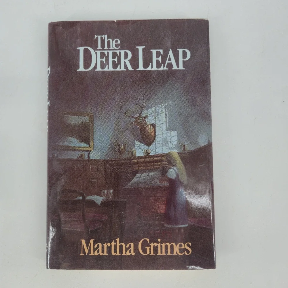 Martha Grimes The Deer Leap 1985 Hardcover DJ Book Club Richard Jury Mystery